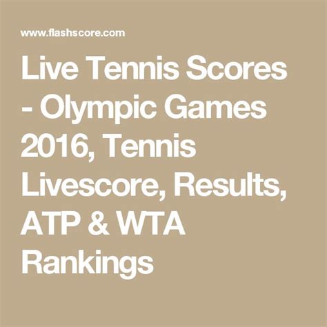 tennis scores|Tennis Live Scores News Videos Player Rankings.